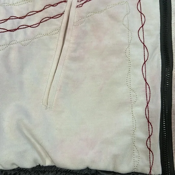 Vintage 1990s Reversible Pepe Jeans Jacket Size M. Red, White & Charcoal Gray. - Picture 10 of 16